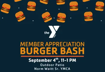 Siouxland YMCA Burger Bash member appreciation september 4th from 11-1