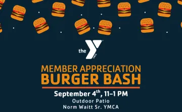 Siouxland YMCA Burger Bash member appreciation september 4th from 11-1